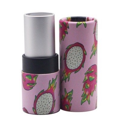 empty private label lipstick paper tube makeup packaging