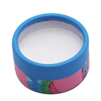 empty makeup powder container custom compact powder paper case with window