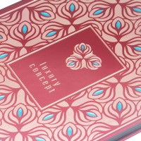 Chinese red cardboard empty cosmetic eyeshadow  palette eyeshadow palette packaging custom make up palette