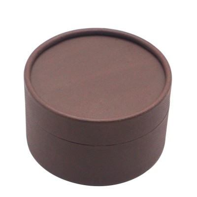 brown big size compact powder case paper empty compact powder case makeup compact packaging